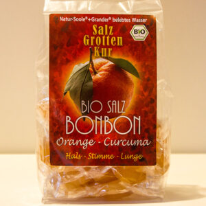 Bio-Salz-Bonbon Orange-Curcuma, 100g
