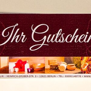 Wellnessgutscheine