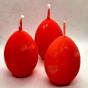 Osterei Kerze Rot