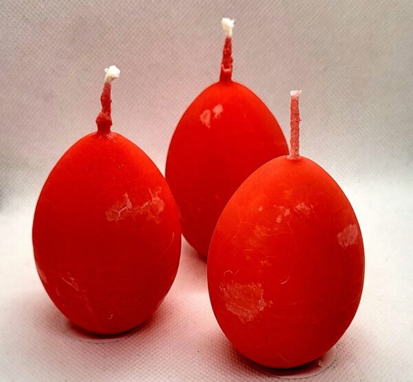 Osterei Kerze Rot